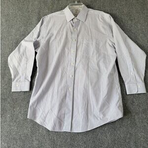 Brooks Brothers Mens Slim‎ Fit Striped Non Iron . Cotton Button Down Dress Shirt